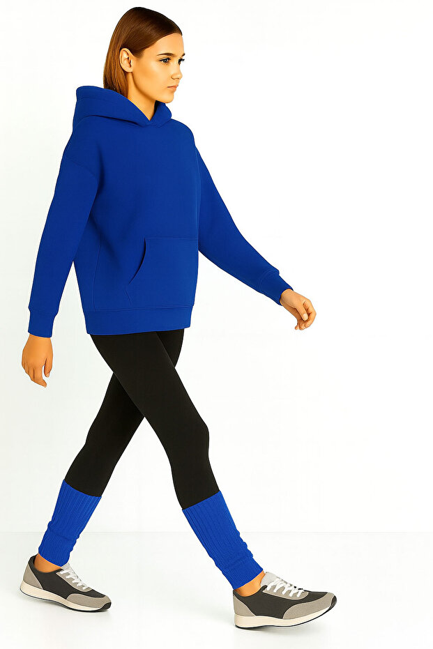 2 Adet Basic Kalın Pamuk Karışımlı Tozluk - 8