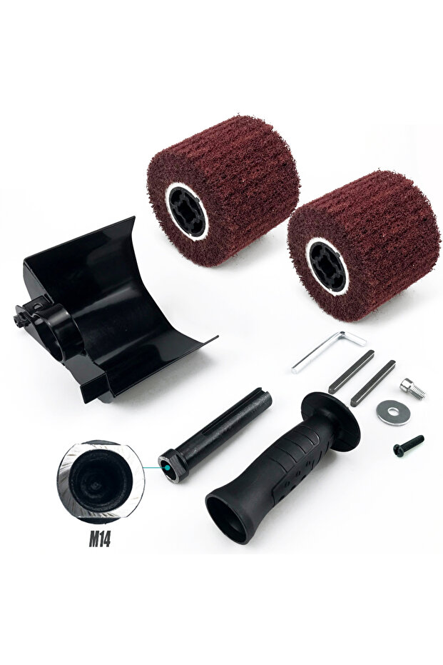 M14 2 brush wheel M10/M14 Multifunctional Electric Angle Grinder Burnishing Polishing Machine Attach