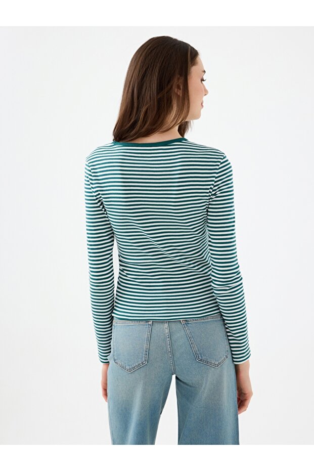 Slim Fit Kadın Tshirt U.kol - 3