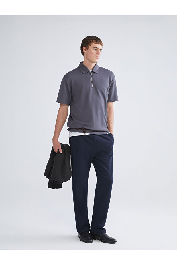 Sparkling Choices from Shining Store |   Standard Fit Men's Textured Trousers - 1
