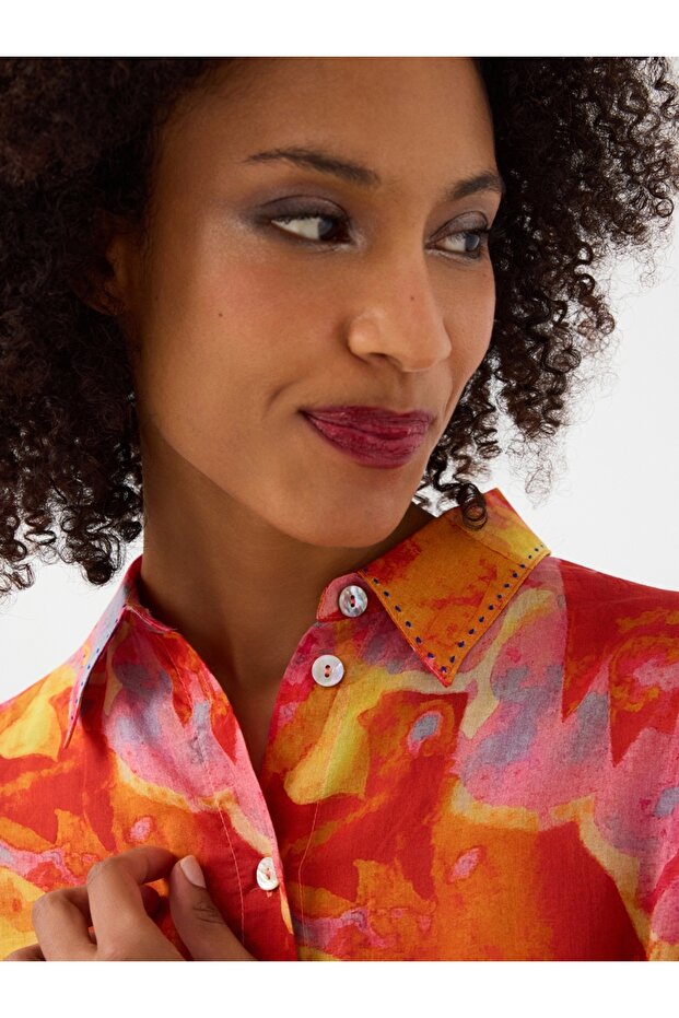 Regular Fit Kadın Gömlek U.kol - 3