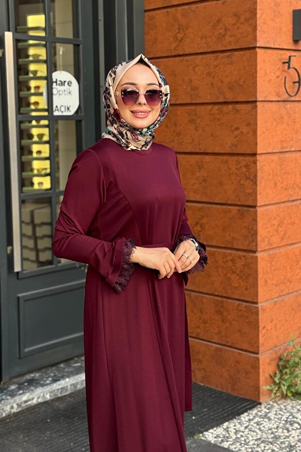 Elbise 38823 Bordo - 2