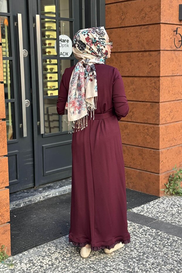 Elbise 38823 Bordo - 4