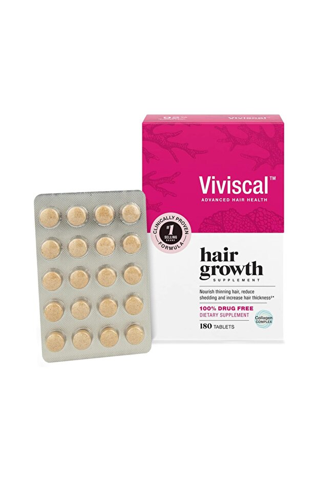 Advanced Hair Health Supplements For Women 3 Month Supply, 180 Tabs