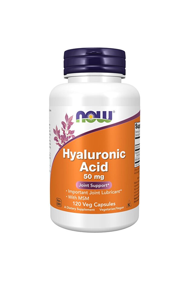 Supplements, Hyaluronic Acid 50 mg with MSM, Joint Support*, 120 Veg Capsules