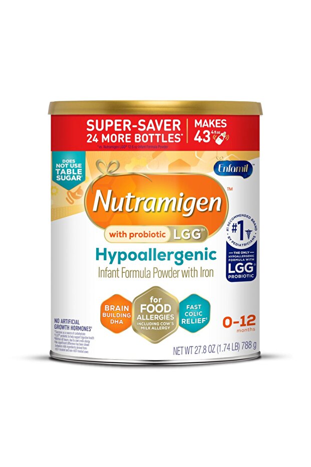 Nutramigen Hypoallergenic Baby Formula with Iron for Colic & Milk Allergy, 27.8 oz