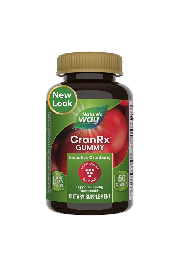 CranRx Cranberry Gummies for Urinary Tract Health with D-Mannose & Vitamin C, 50 Gummies