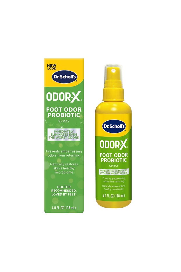 ODOR-X FOOT ODOR PROBIOTIC SPRAY, 4 oz - Eliminates & Prevents Odors, Restores Skin's Microbiome
