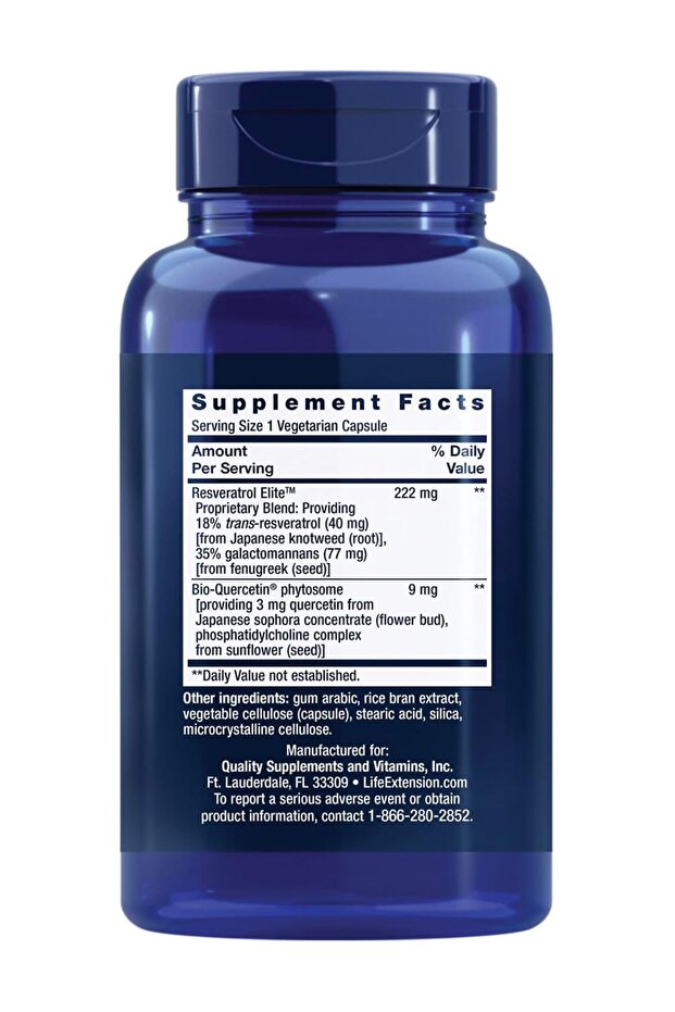 Optimized Resveratrol Elite with Quercetin - 60 Capsules - 2