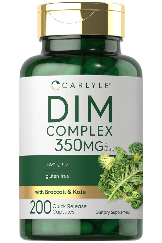 DIM Supplement for Women & Men | 350mg | 200 Count | Vegetarian, Non-GMO & Gluten Free Complex