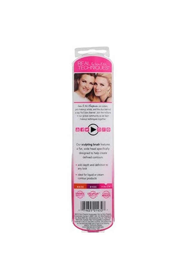Sculpting Brush, For Contouring and Defining Facial Features, Defines Cheek Hallows, Pink, 1 Count - 8