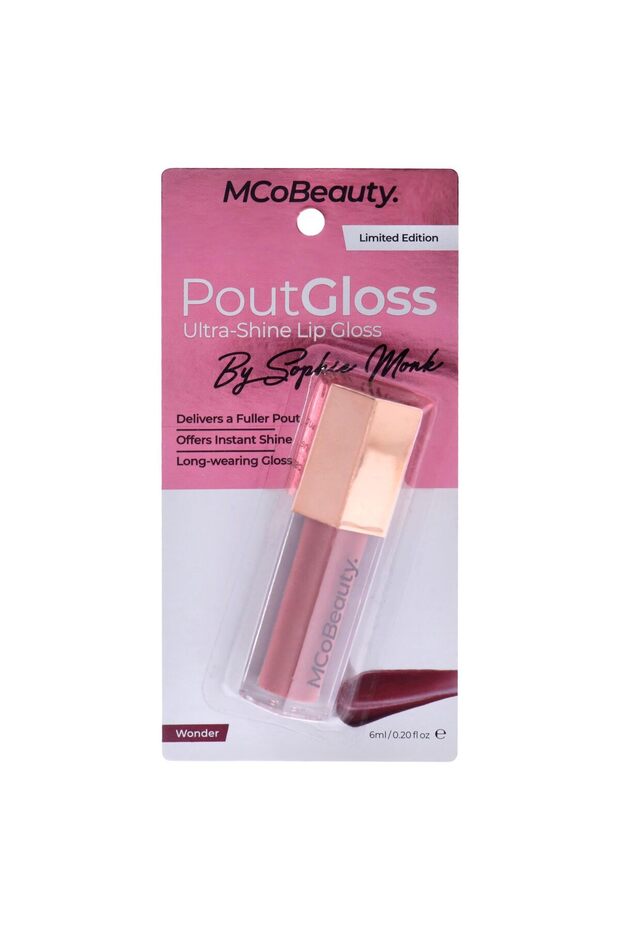 Pout Gloss Ultra Shine - Non-Sticky Lip-Plumping Gloss - 0.2 Oz