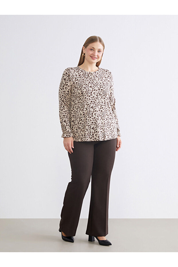 طاقم الرقبة منقوشة بلوزة - 8