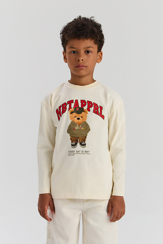 Boy Ecru Sweatshirt - 2