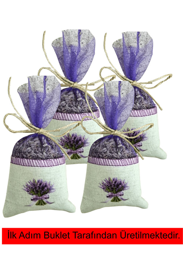 25 Pieces Isparta Kuyucak Lavender Tulle Lavender Sachet Filled with Organic Lavender