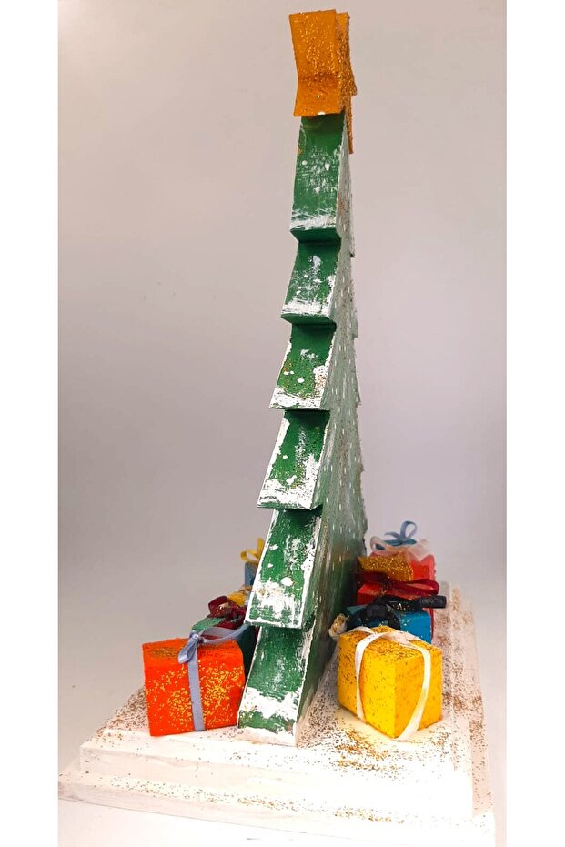 🎄 Ahşap Yılbaşı Çam Ağacı Objesi 🎄 - 2