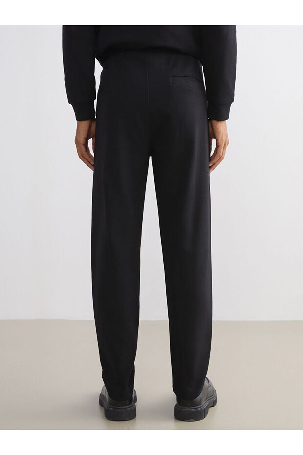 LCW VisionSiyah Standart Kalıp Erkek Eşofman Altı - 5