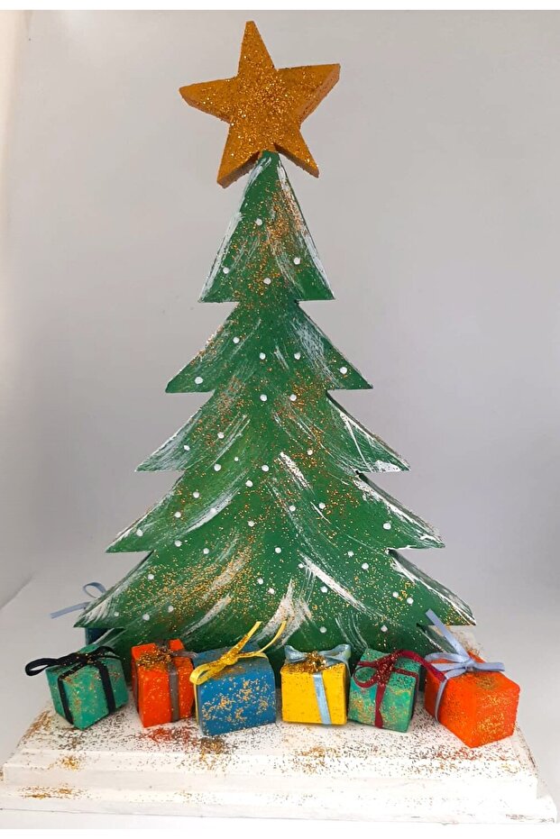 🎄 Ahşap Yılbaşı Çam Ağacı Objesi 🎄 - 3
