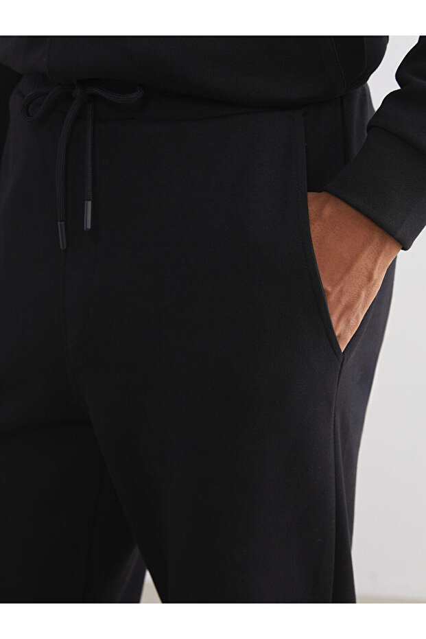 LCW VisionSiyah Standart Kalıp Erkek Eşofman Altı - 4