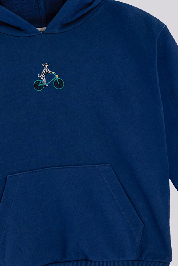 Boy Navy Blue Sweatshirt - 7