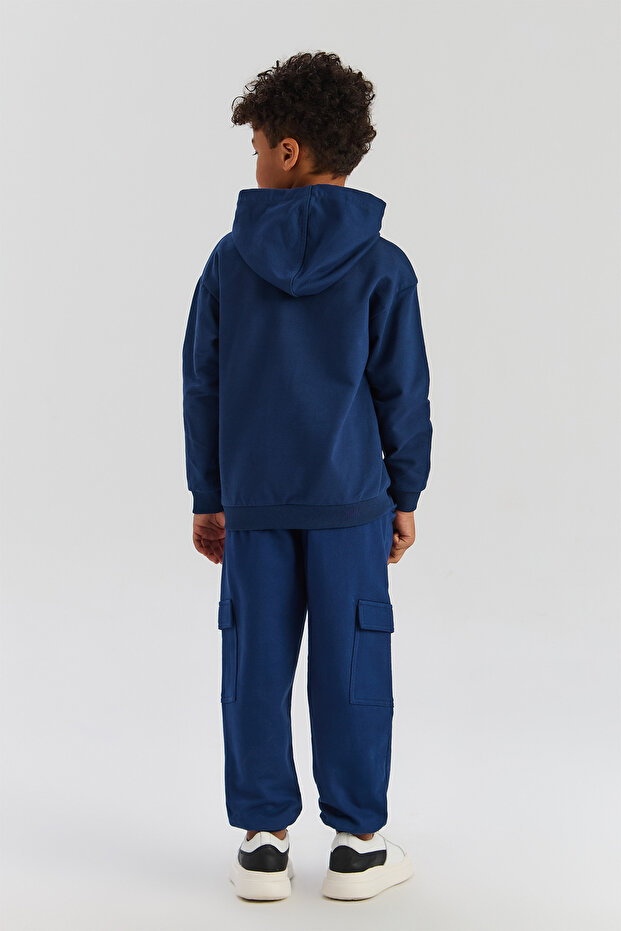 Boy Navy Blue Sweatshirt - 4