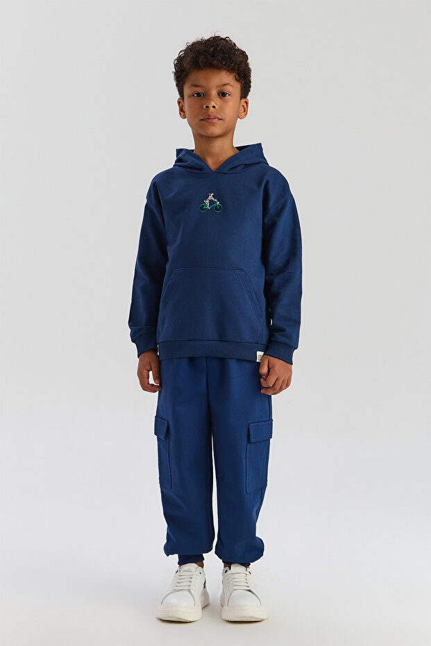 Boy Navy Blue Sweatshirt - 1