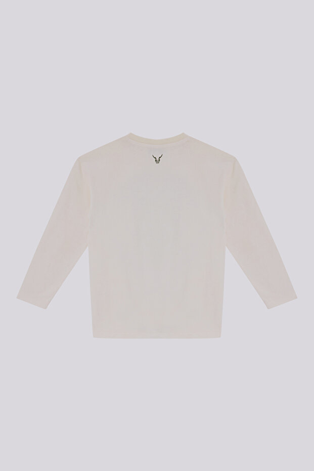 Boy Ecru Sweatshirt - 6