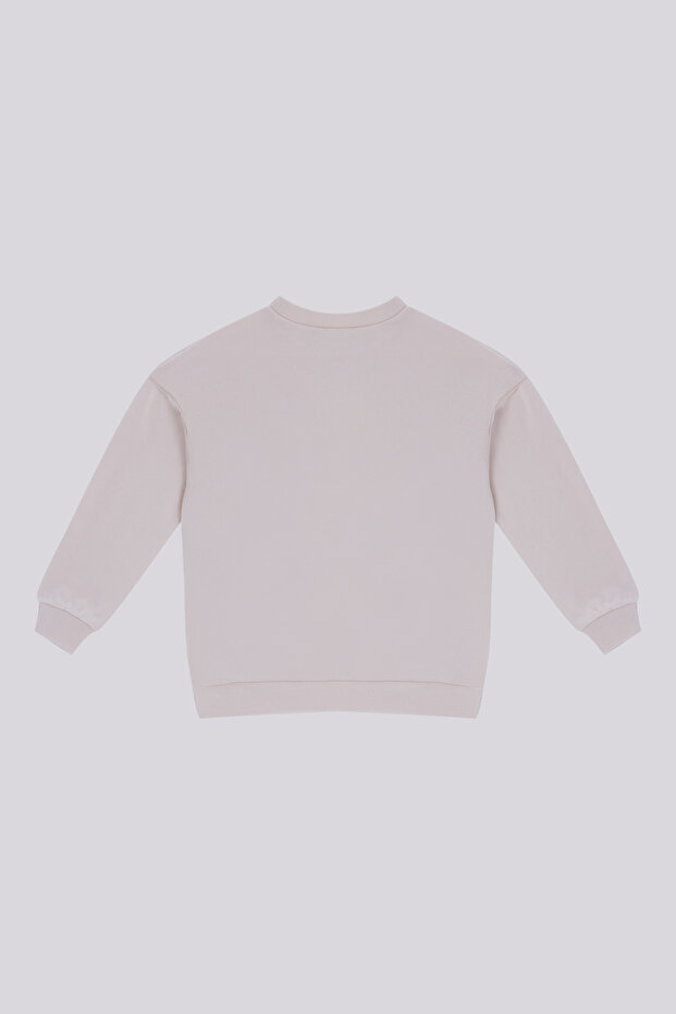 Girl Ecru Sweatshirt - 5