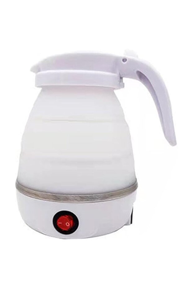 Necomi Portable Folding Electric Kettle, Collapsible Mini Portable Electric Kettle (White)