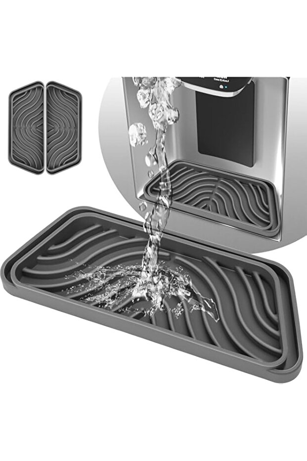 2-Pack Refrigerator Drip Catcher For Water Tray, Mini Refrigerator Drip Mats for Ice Water Dispenser