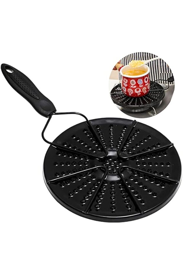 Home Smart Double Sided Anti Slip Simmer Plates Flame Guard Cast Iron Heat Diffuser Energy Save Plat