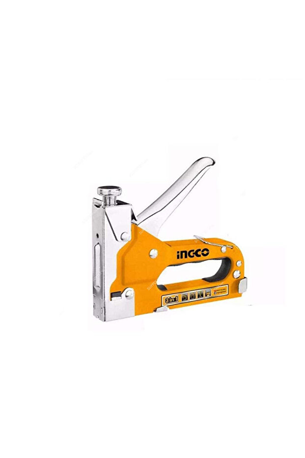 3 IN 1 Staple Gun HSG1405 Heavy-Duty Professional Stapler for Upholstery, Carpentry, and DIY P