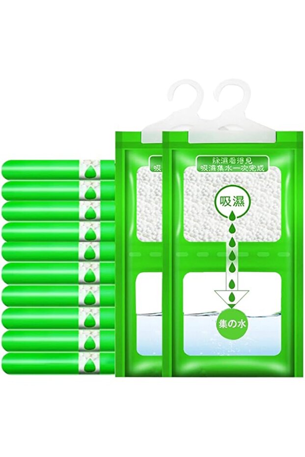 U-HOOME 12Pcs Moisture Absorber, Moistureproof Desiccant Hanging Moisture Absorbers Bag, Dehumidifie