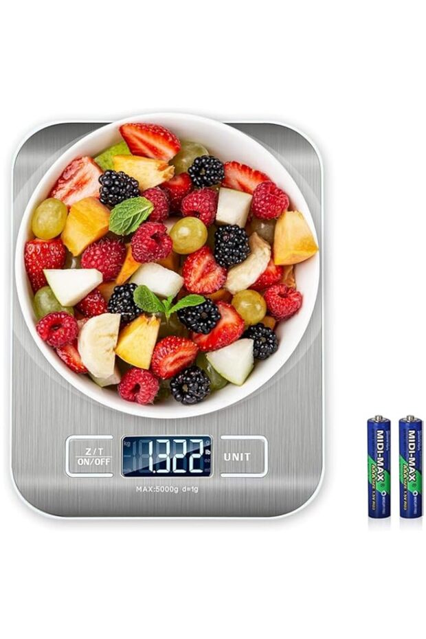 ROGBLIN Kitchen Scale – Food Scale for Baking, Cooking and Dieting – 5 kg Capacity Scale for Foo