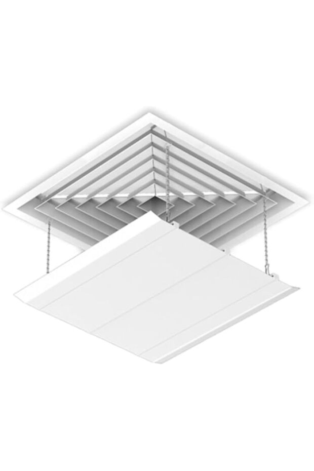 ZERVA Central Air Conditioning Ceiling Deflector, Square Air Conditioning Windshield, Anti-direct Ai