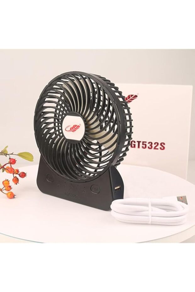 Neelabil Small Personal Desktop Table Fan with Strong Wind, Quiet Operation Portable Mini Fan for Ho