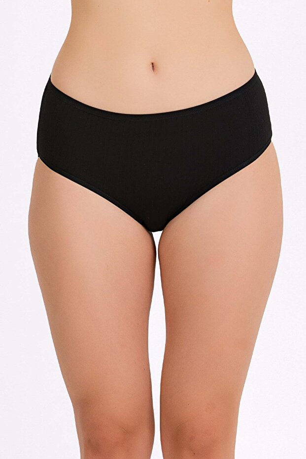 Women's High Waist Thin Striped Bato Panties 5 Pieces