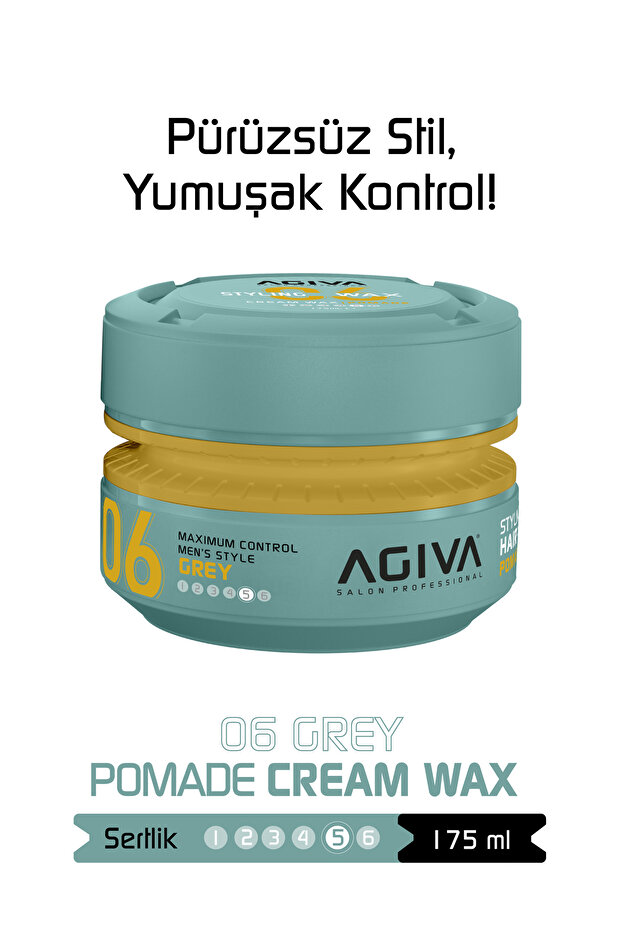 Grey Orta Tutuş ve Parlak Görünüm Sağlayan Wax - 175ML - 1