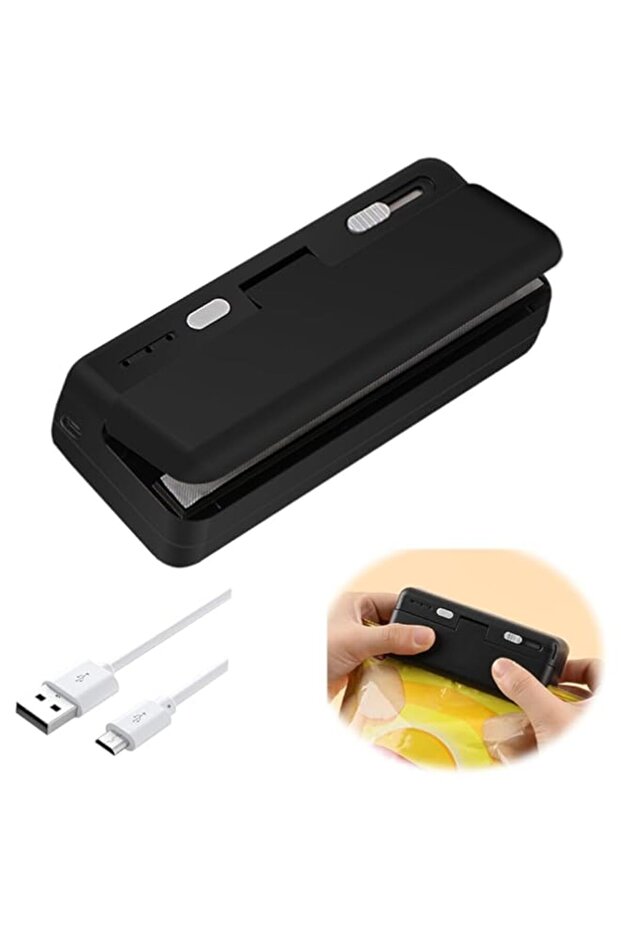 Excefore Mini Bag Sealer, USB Charger Potato Chip Bags Heat Sealer Capper, Reseals Snack Plastic Bag