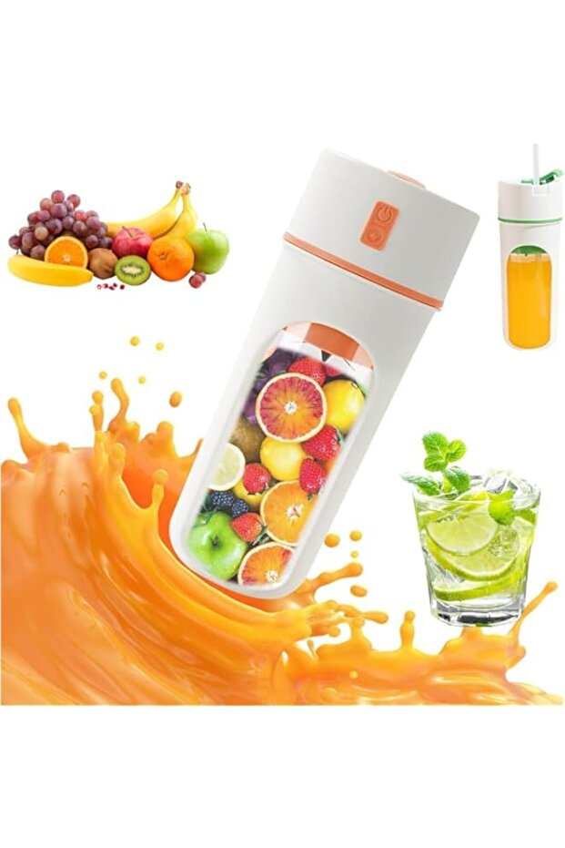 i Personal Mini Juice Blender, Portable Blender, Electric USB Juicer Blender with Straws, Mini Blend