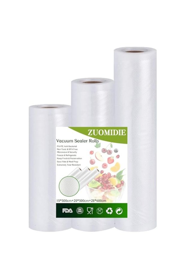 Vacuum-Sealer Rolls Food-Storage Bags for Food-Saver,Total 590in Commercial Grade Food Saver Bags BP