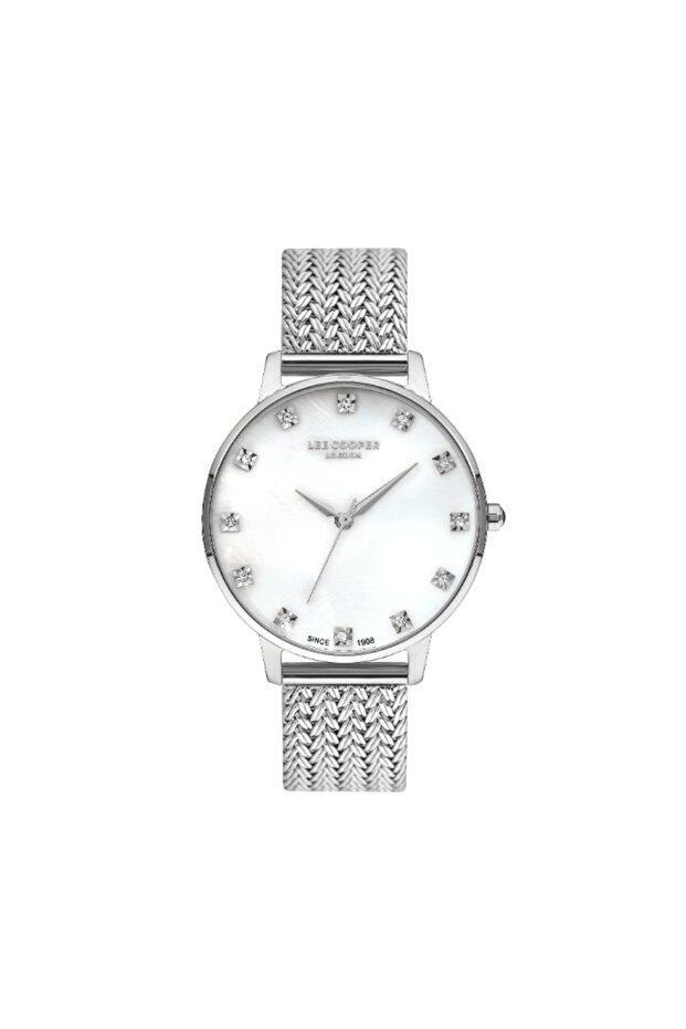 Women's Analog White Mop Dial Watch - LC07401.320