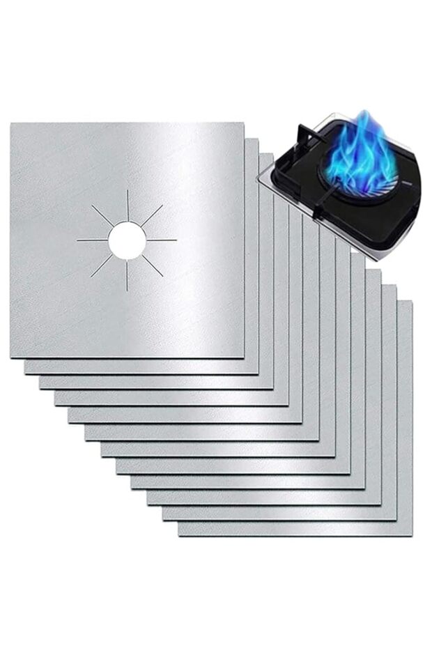 NOVOLAN 27x27cm Stove Top Protector Mats - High-Temperature Resistant -150~260℃ Glass Fiber Nano N