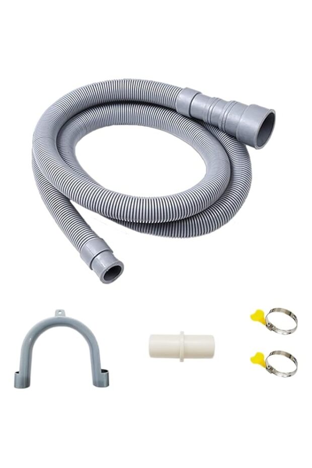 Washing Machine Drain Hose, Universal Dishwasher Drain Hose Extension Kits, 2M Flexible Washer Drain