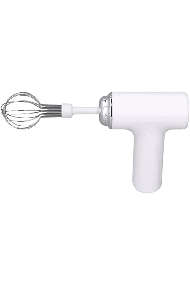 Compact Cordless Electric, 3 Speeds Electric Hand Mixer with 2 Interchangeable Whisks, Small Lightwe