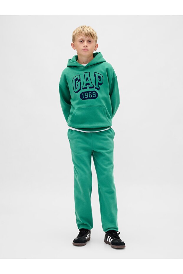 Erkek Çocuk Yeşil VintageSoft Relaxed Jogger Eşofman Altı - 1