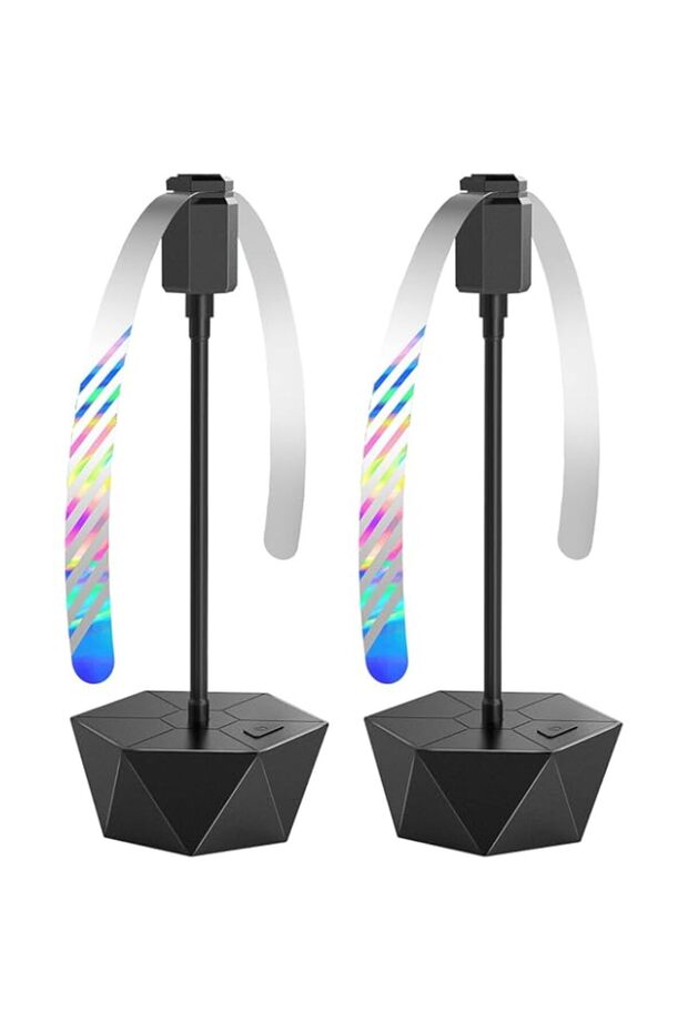 HBSTUDIO Fly Fans for Tables, Practical Fly Repellent Fan with Soft Blades, Soundless and Portable F