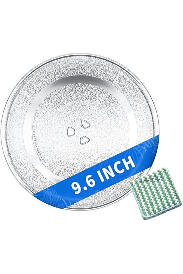 9.6" Microwave Plate Replacement Microwave Glass Turntable Plate for LG, GE, Magic Chef, Hotpoint, P