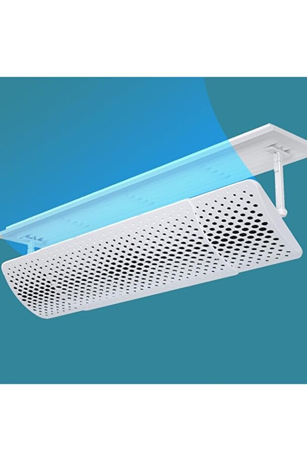 Seemo Central Air Conditioner Deflector, Adjustable AC Air Flow Deflector, Side Outlet Air Vent, 73-