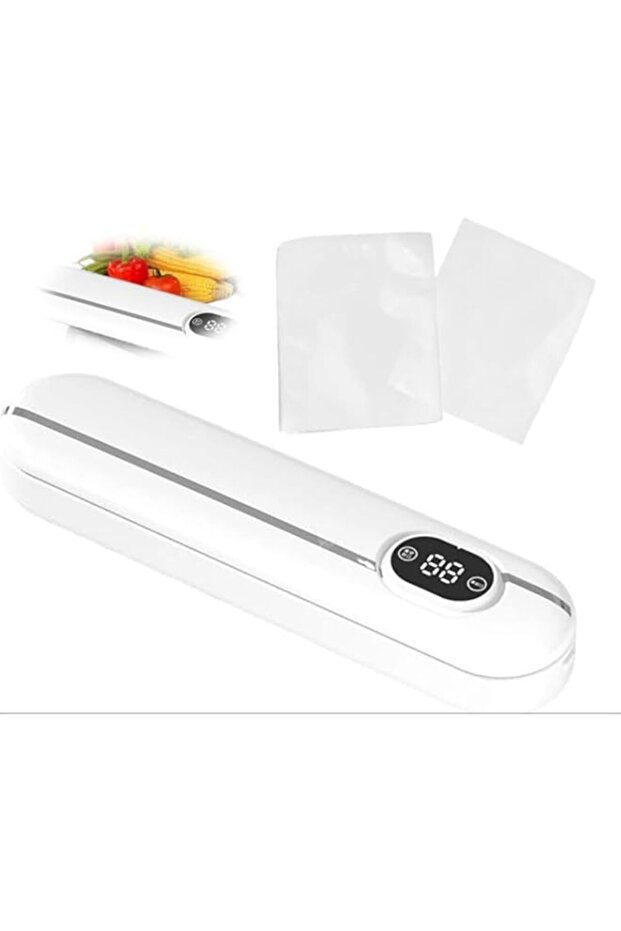 Azonee Vacuum Food Sealer, Food Packaging Machine 62 KPa Suction Power, Dry/Wet Mode, Automatic Seal